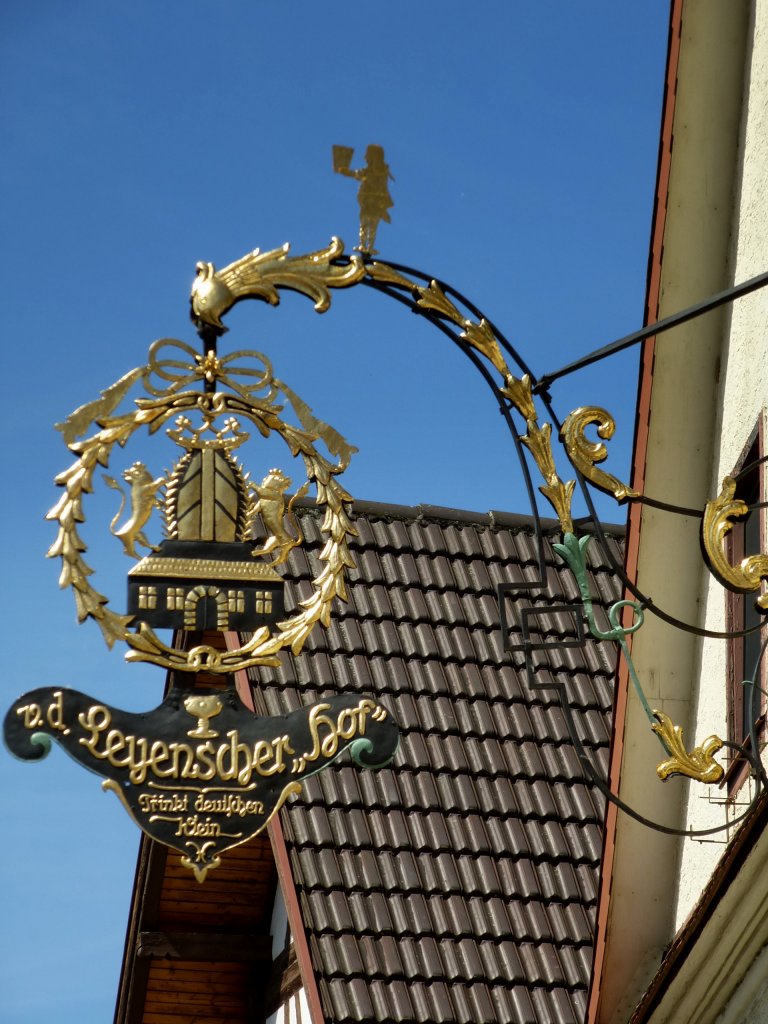 Zunsweiler in der Ortenau, ehemaliger Gasthof  v.d. Leyenscher Hof , Juni 2013