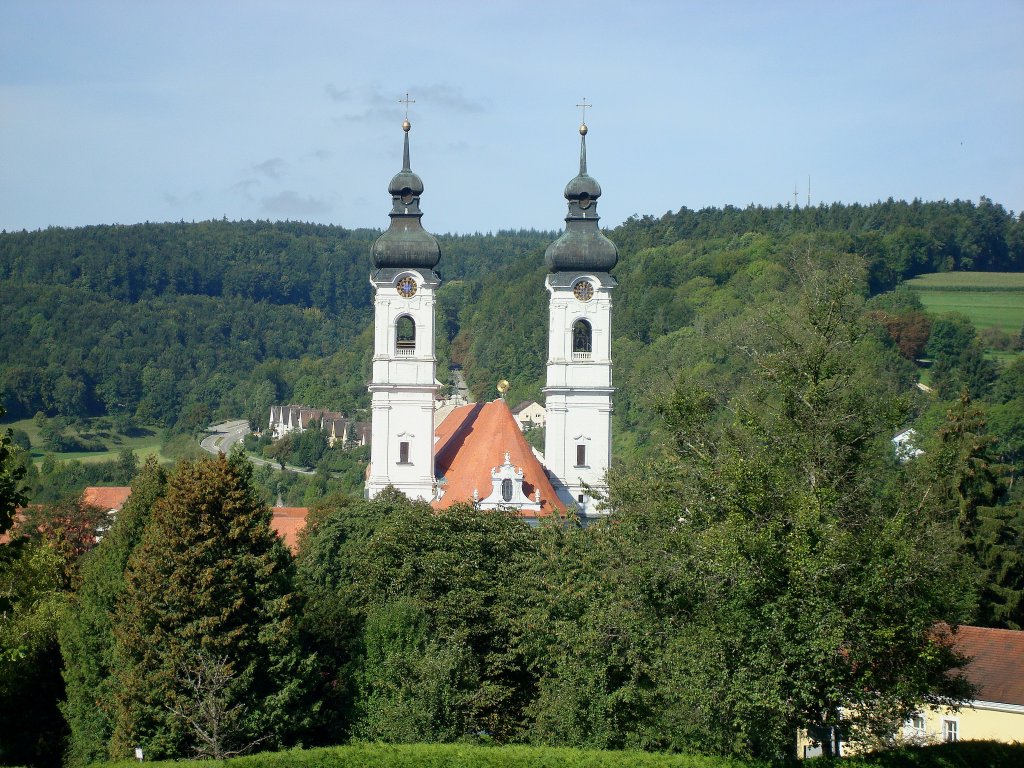 Zwiefalten in Oberschwaben, Blick auf die ehemalige Klosterkirche, Sept.2010