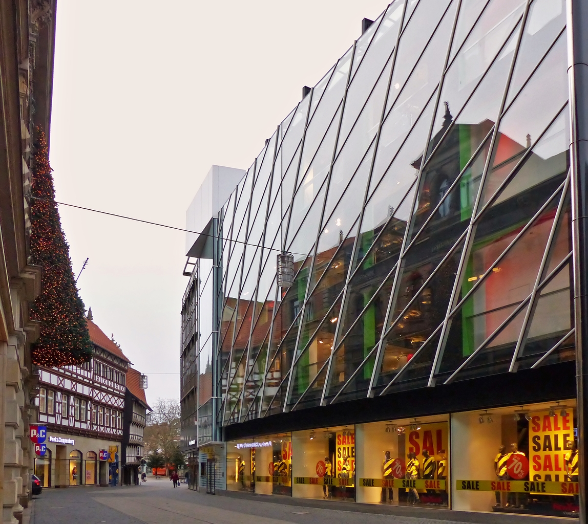 . Braunschweig - Blick in die Schuhstrae am 03.01.2015. (Jeanny)