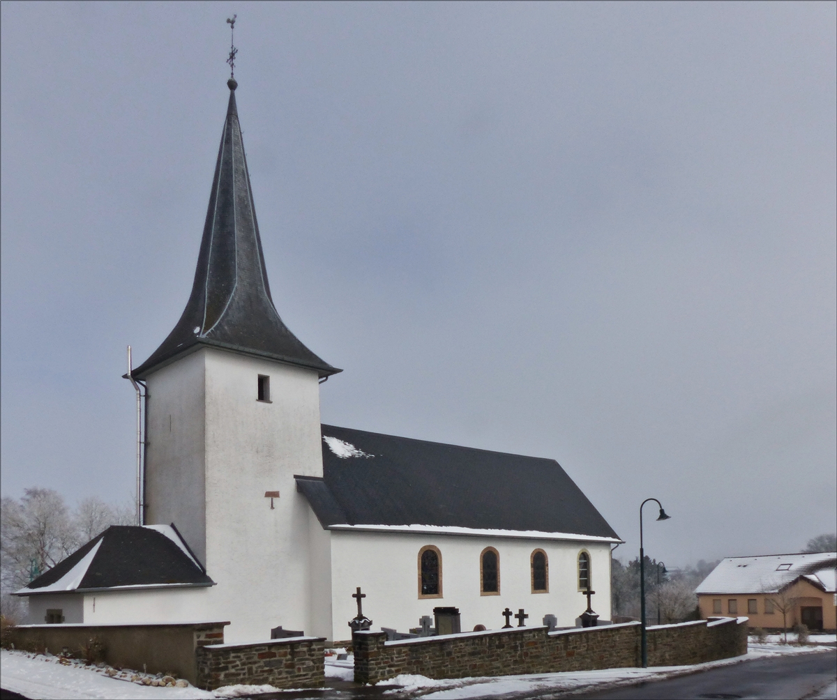 . Die Kirche von Lullingen, welche im vergangenen Jahr  ihren 300. Jahrestag feierte.  03.03.2018  (Jeanny)