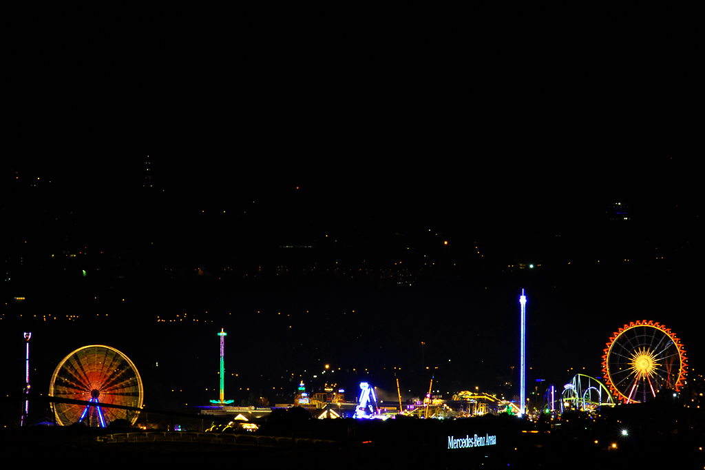 11.10.2015 Cannstatter Volksfest von Stuttgart-Rotenberg aus aufgenommen 