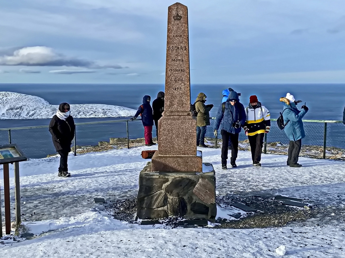 23. Februar 2024 Besuch am Nordkap zur Mittagszeit