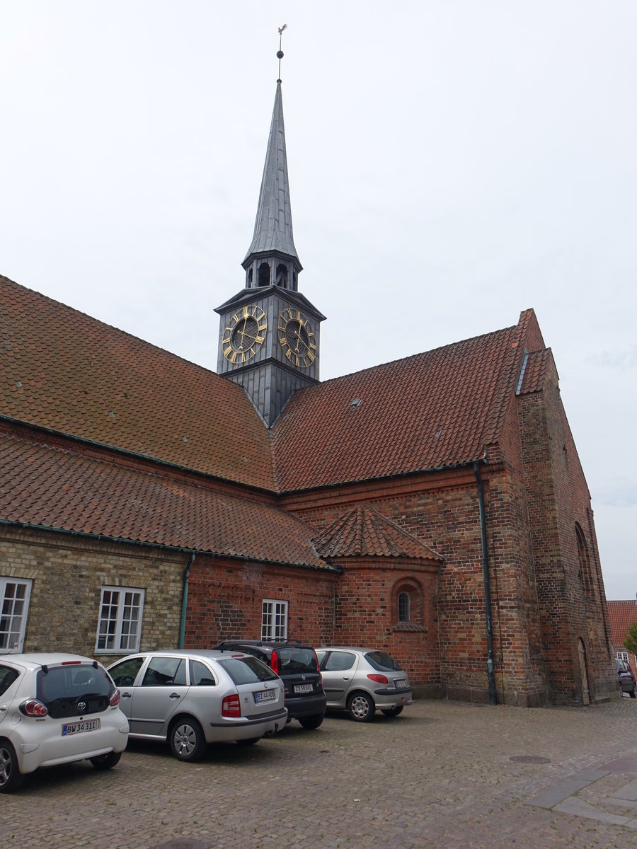 Aabenraa, Ev. St. Nicolai Kirche, erbaut im 13. Jahrhundert (20.07.2019)