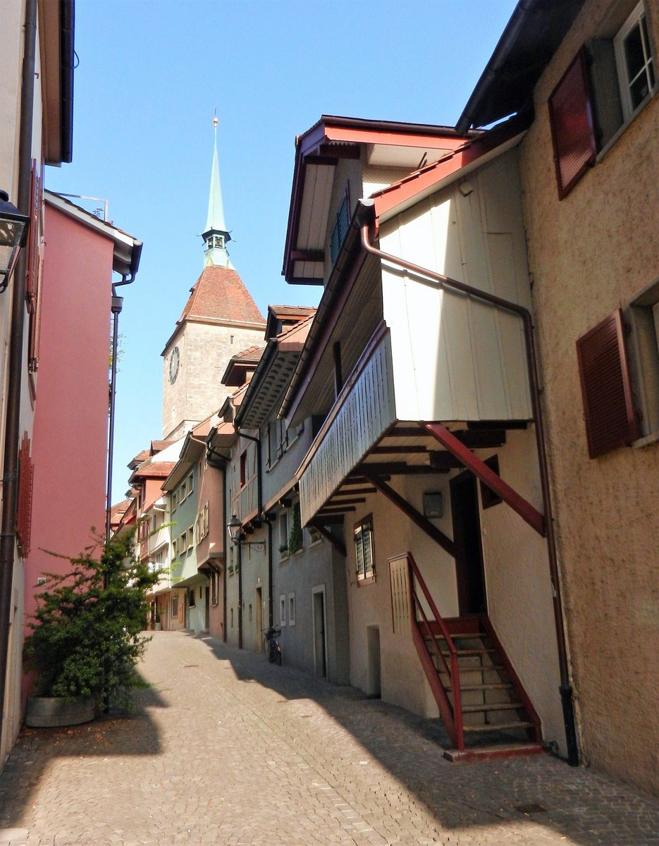 Aarau, die Golattenmattgasse in der Altstadt - 02.08.2013