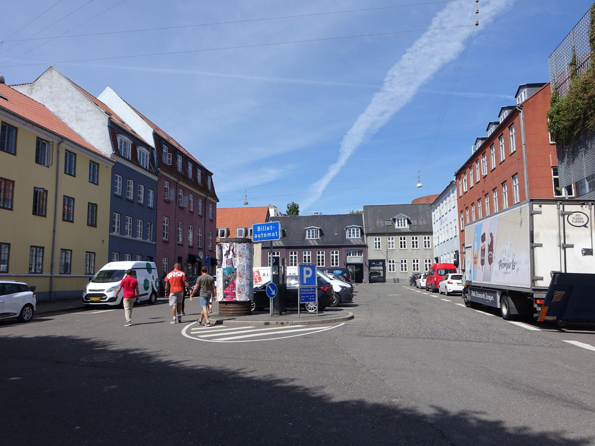 Aarhus, historische Huser am Fredens Torv (07.06.2018)