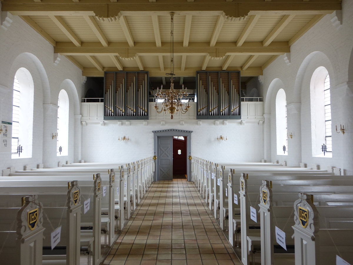 Aars, Orgelempore in der evangelischen Kirche (22.09.2020)