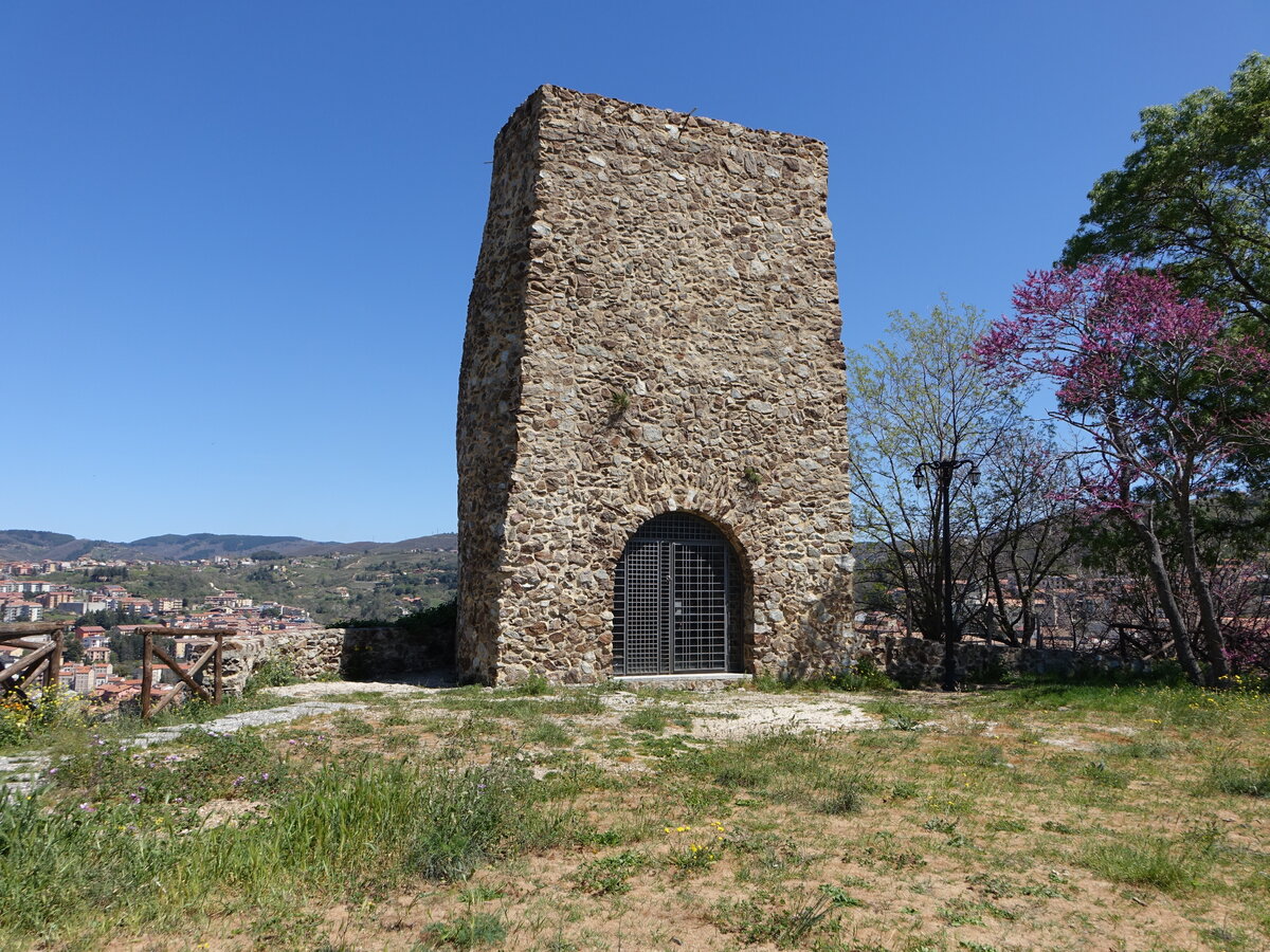 Acri, Torre Civica detta Rocca dei Bruzii in der Via Vincenzo Talarico (07.04.2024)