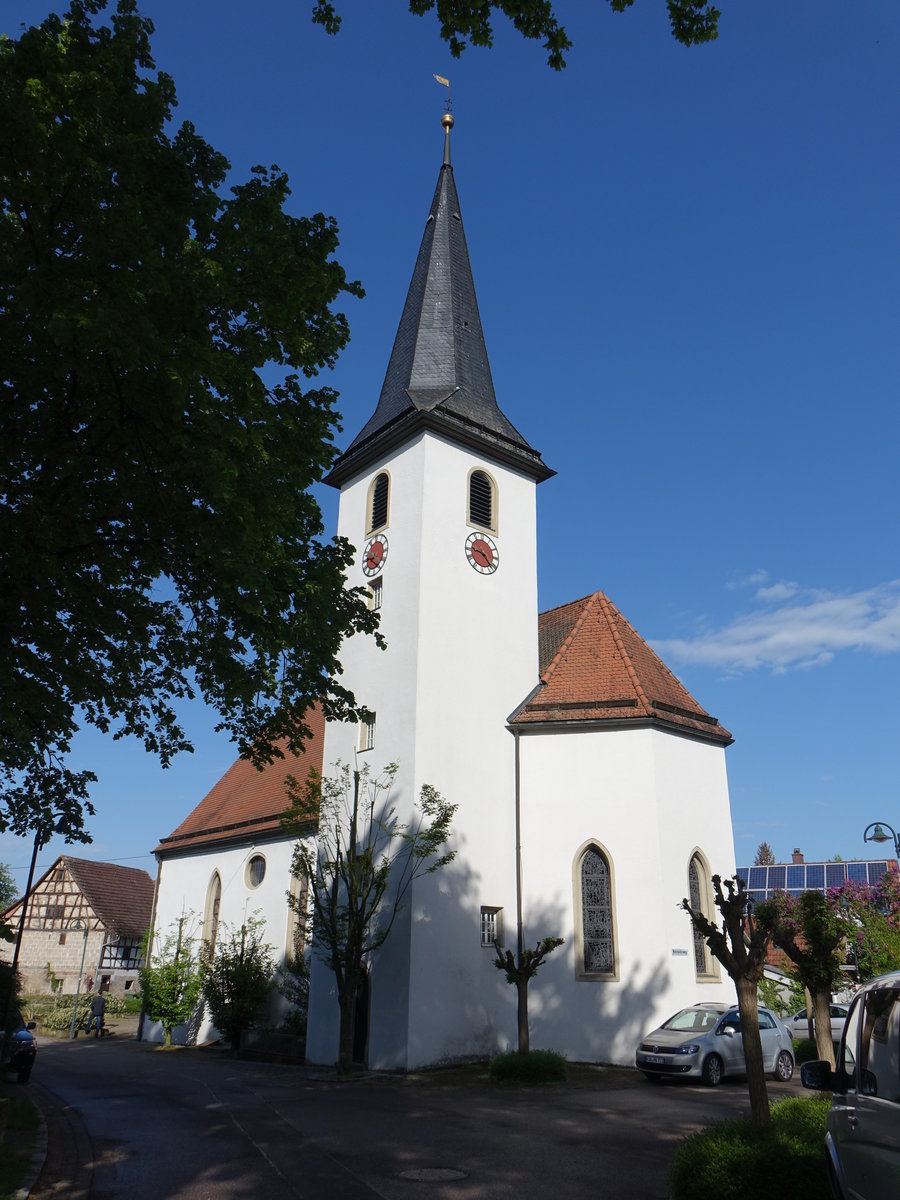 Adolzfurt, Ev. St. Marien Kirche, erbaut von 1618 bis 1621 durch Heinrich Schickhardt (29.04.2018)
