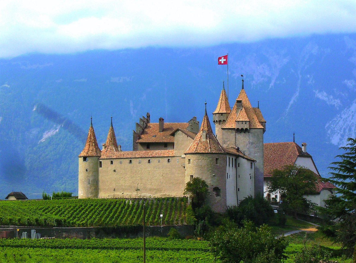 Aigle, das Schloss. Seit 1975 Weinmuseum - 22.08.2009