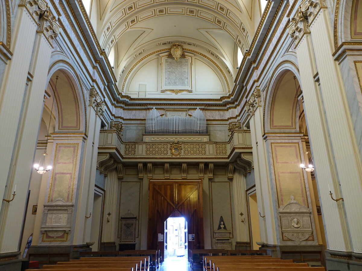 Albano Laziale, Orgelempore in der Kathedrale San Pancrazio (20.09.2022)