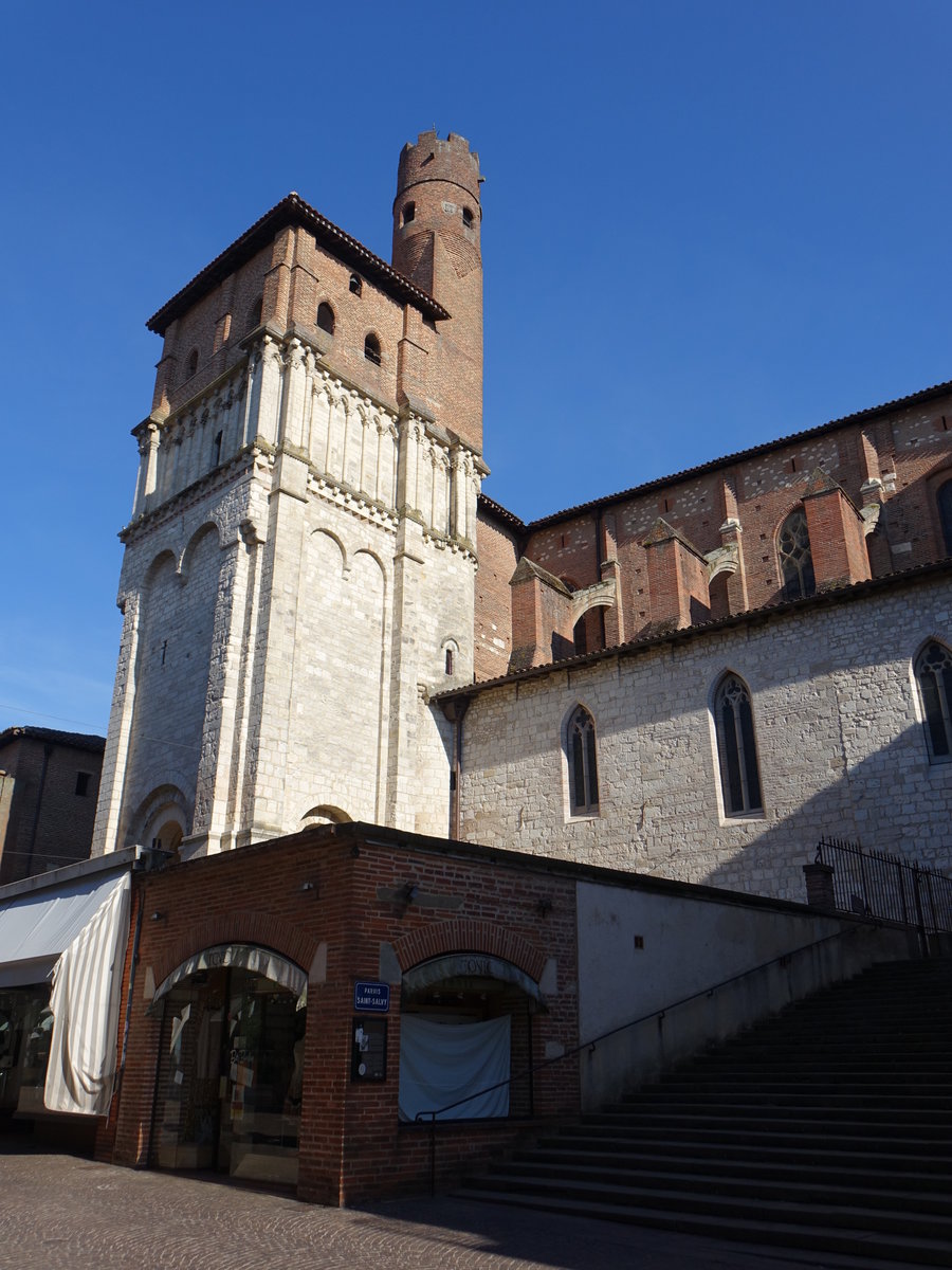 Albi, ehem. Kollegiatskirche Saint-Salvi, erbaut im 13. Jahrhundert (30.07.2018)