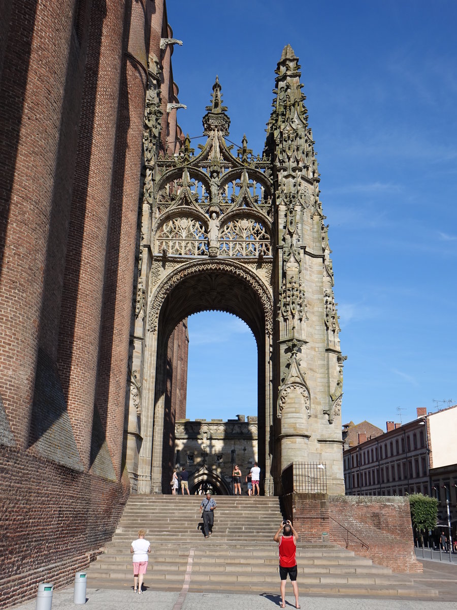 Albi, Kathedrale St. Cecile, Portal des Dominique de Florence, erbaut im 15. Jahrhundert (30.07.2018)