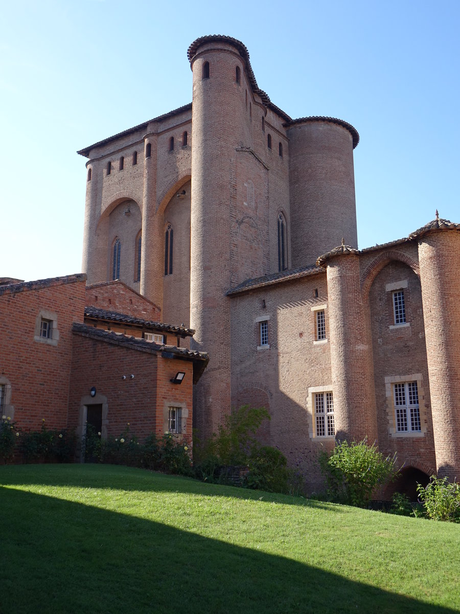 Albi, Palais de la Berbie, festungsartiger Palast der Bischfe, heute Musee Toulouse Lautrec (30.07.2018)