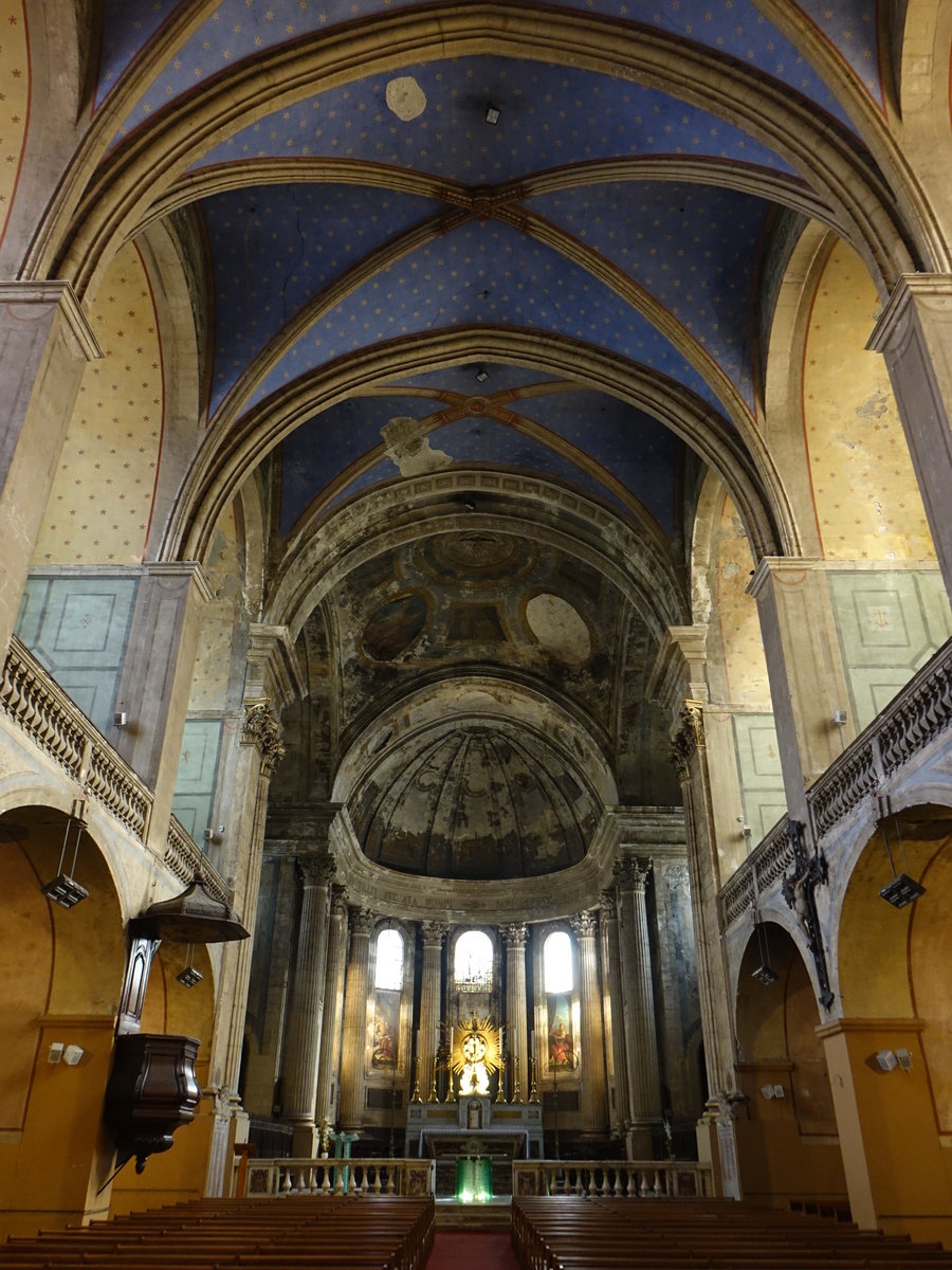 Ales, Innenraum der Kathedrale Saint-Jean Baptiste (25.09.2017)