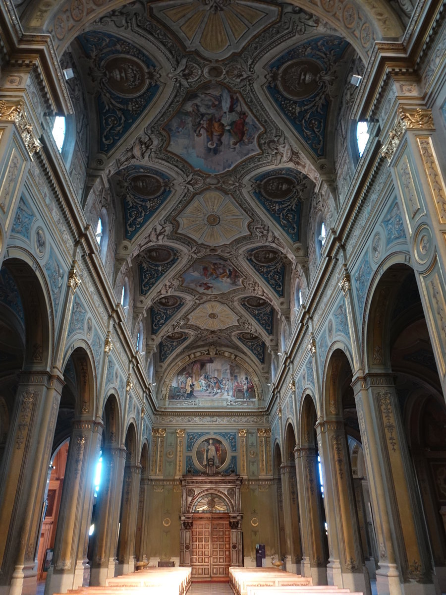 Alessandria, klassizistischer Innenraum der Kathedrale San Pietro (02.10.2018)