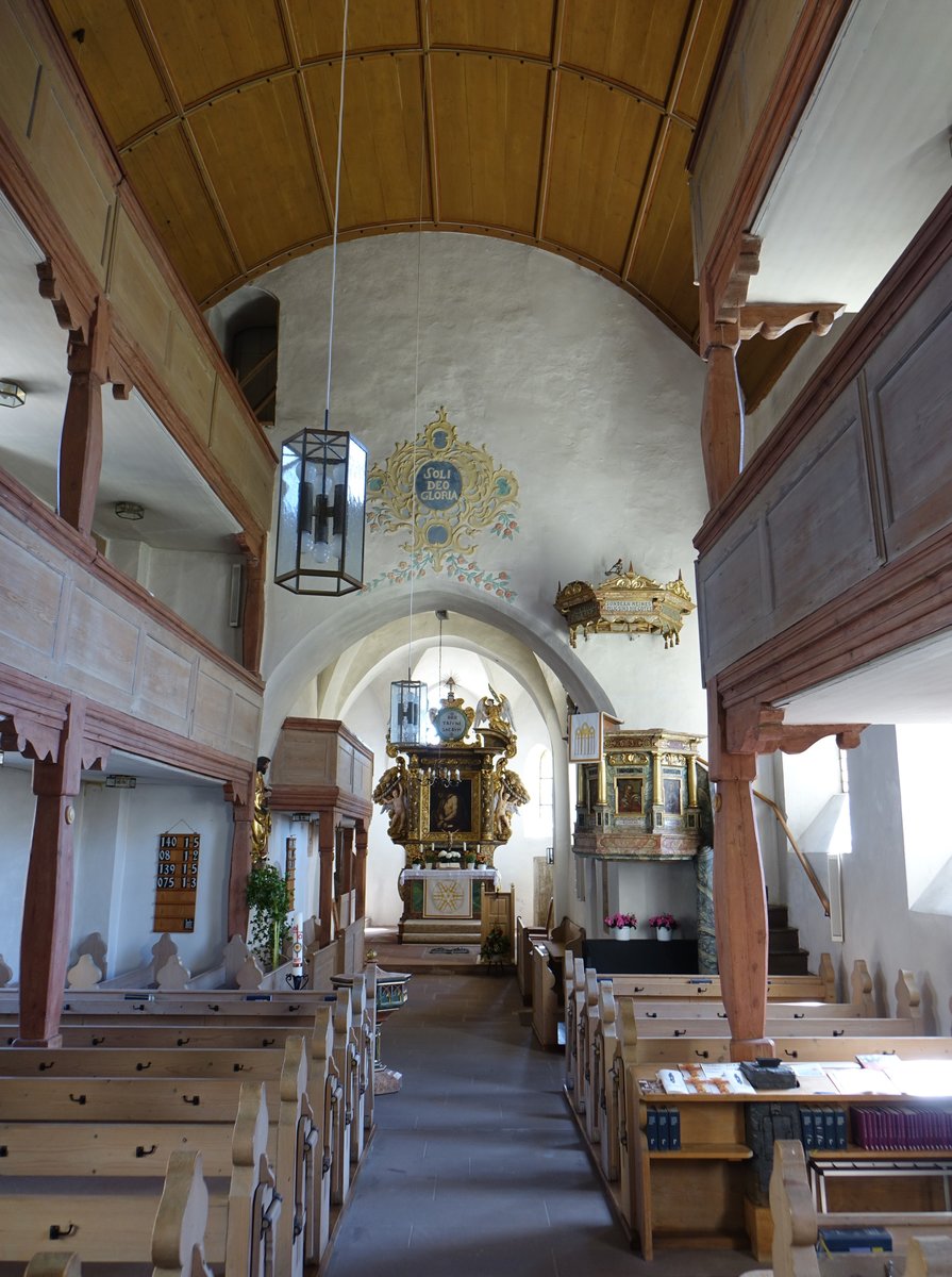 Alfeld, Innenraum der ev. Pfarrkirche St. Bartholomus (11.06.2017)