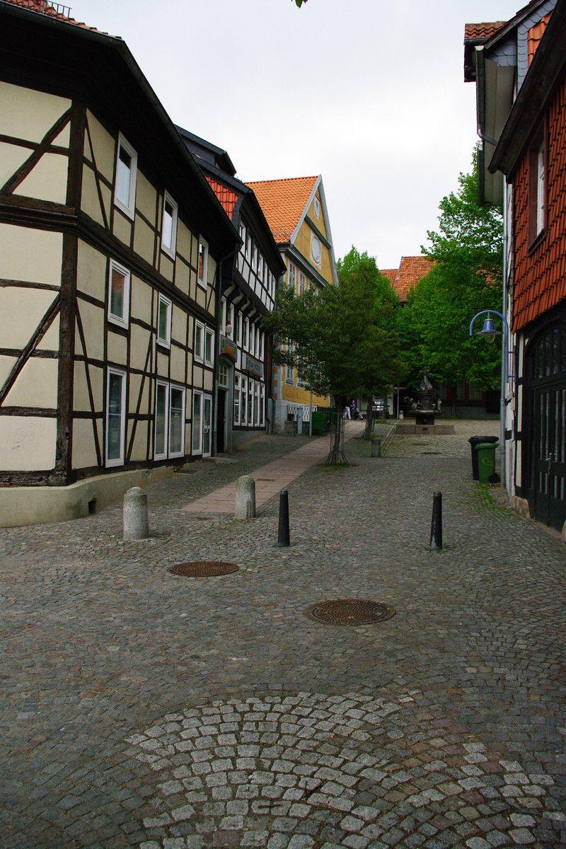 Alfeld/ Leine, historische Fachwerkhuser in der Perkstrae (11.05.2010)