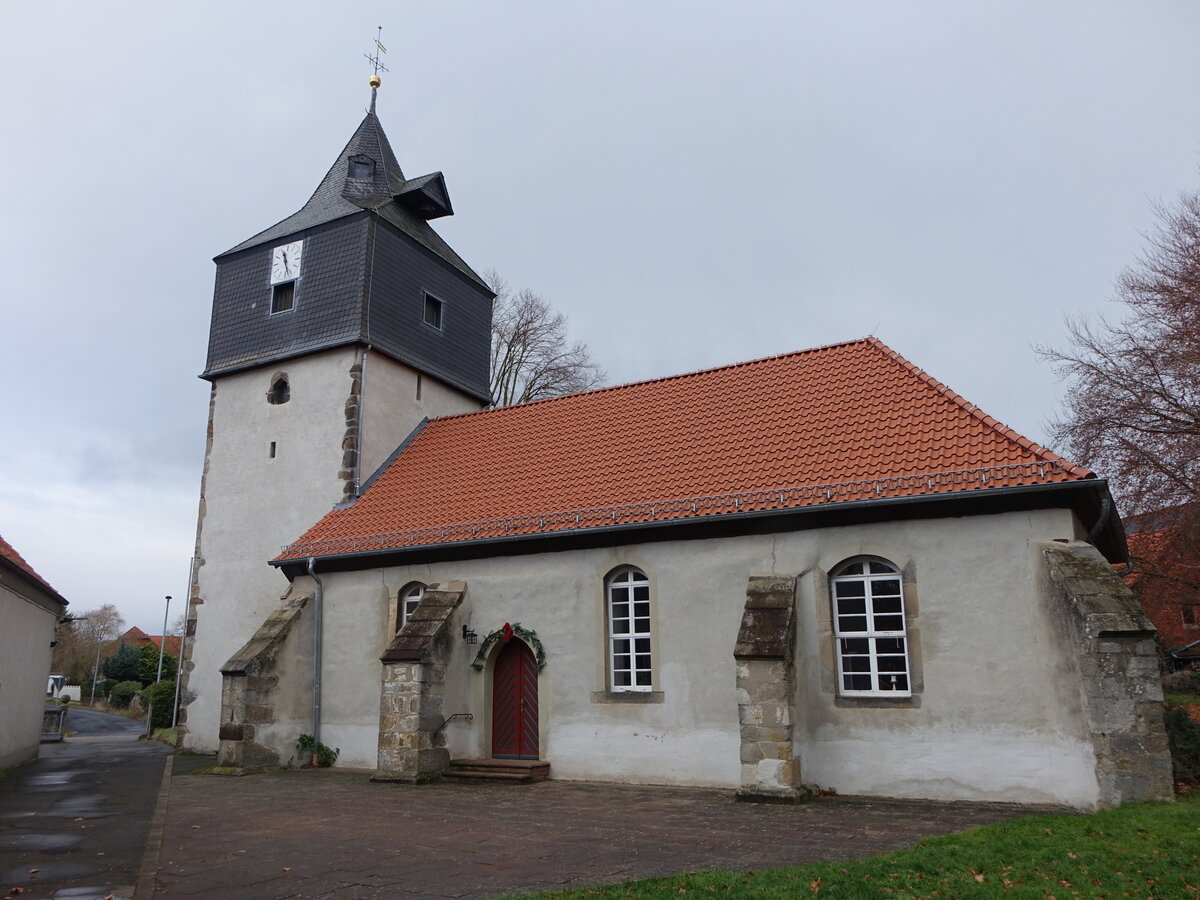 Alferde, evangelische St. Nicolai Kirche, erbaut um 1200 (06.12.2025)