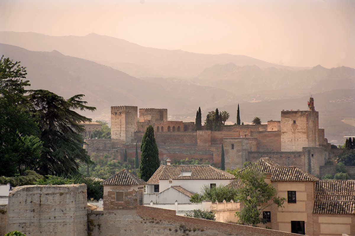 Alhambra, Granada, Andalusien. Aufnahmedatum: 17. Juli 2014.