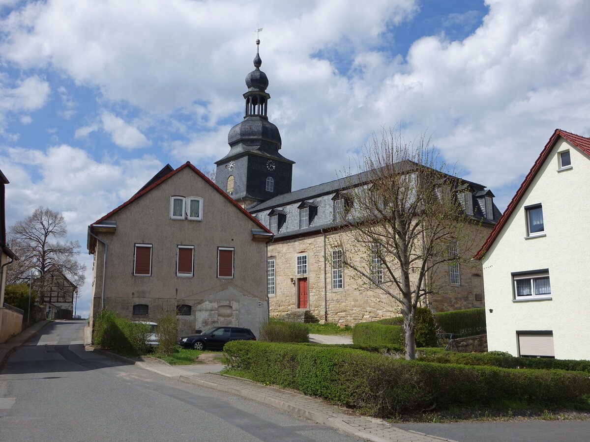 Allendorf, evangelische Hl. Kreuz Kirche, erbaut bis 1576 (23.04.2023)