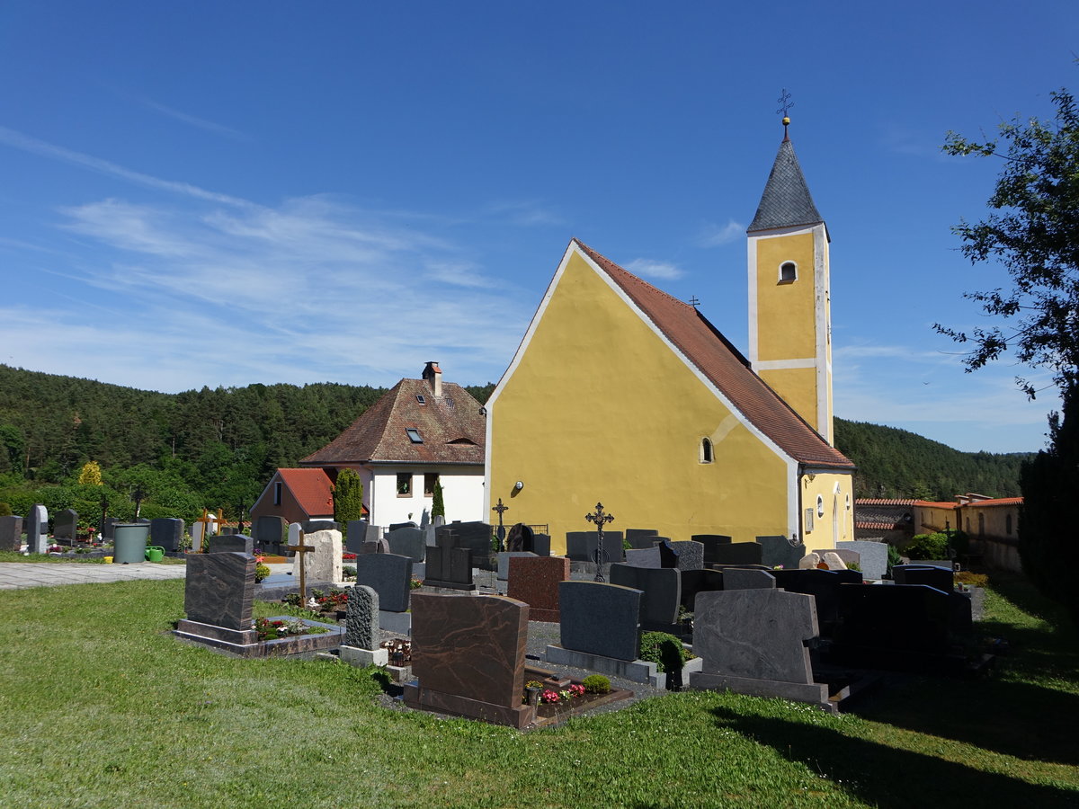 Allersburg, gotische kath. Pfarrkirche St. Michael (11.06.2017)