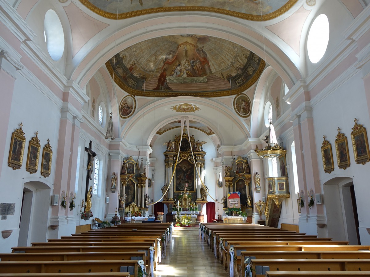Allershausen, Innenraum der Kirche St. Josef (19.04.2015)