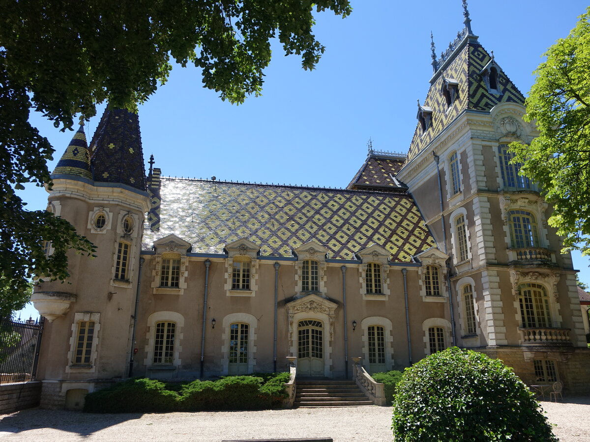 Aloxe-Corton, Schloss Corton-Andre in der Rue des Corton (02.07.2022)