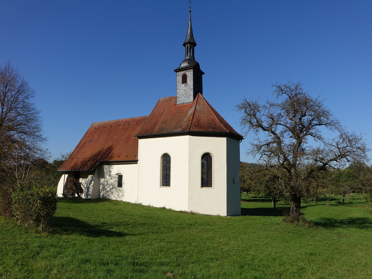 Altdorf, Kapelle Heilig Kreuz, erbaut im 14. Jahrhundert (15.10.2017)