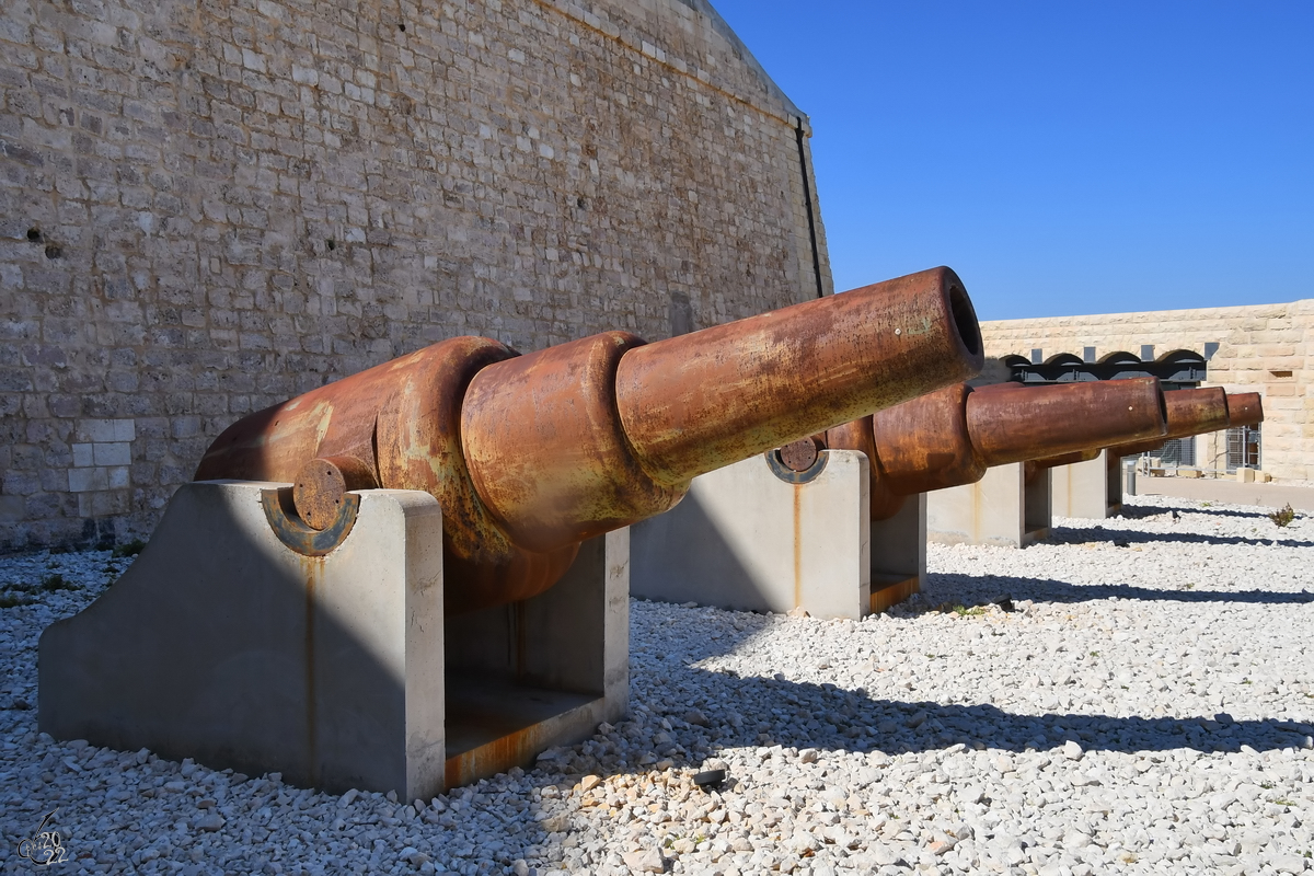 Alte Kanonen in Fort Elmo. (Valletta, Oktober 2017)