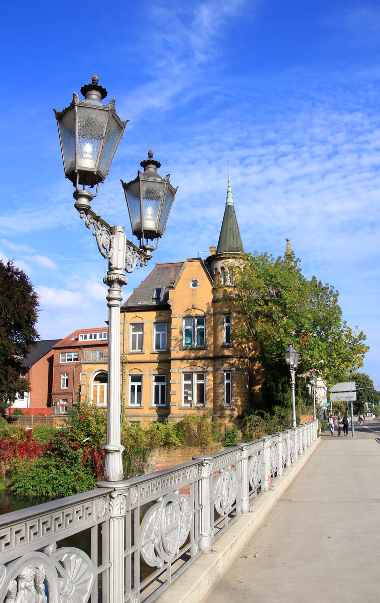 Altenbrcke ber die Ilmenau in Lneburg am 03.10.2020. 