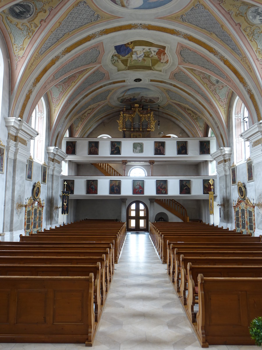 Altendorf, Orgelempore in der kath. Pfarrkirche St. Andreas (04.06.2017)