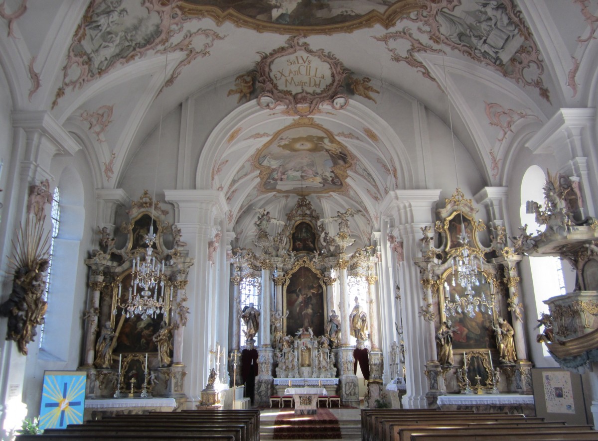 Altenerding, Altäre in der Pfarrkirche Maria Verkündigung (20.03.2014)