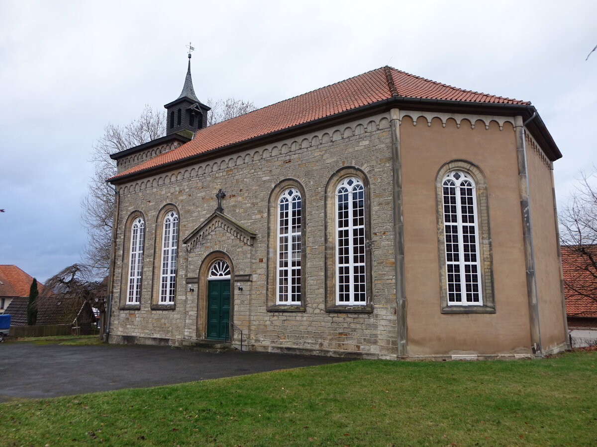 Altenhagen, evangelische St. Vincenz Kirche, erbaut 1839 (06.12.2025)