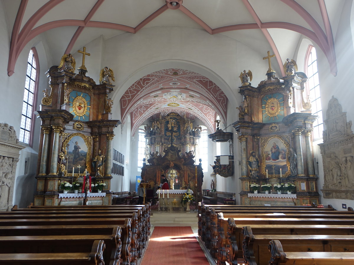 Altenkunstadt, Altre in der kath. Pfarrkirche Maria Geburt (16.04.2017)