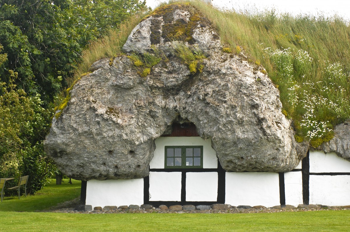 Altes traditionelles Bauernhaus in Gammel sterby auf der Insel Ls. Ausnahme: 13. Juli 2012.