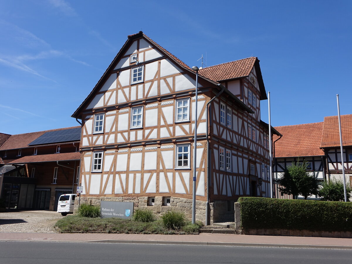 Altmorschen, altes Rathaus in der Paul Frankfurth Strae (07.08.2022)