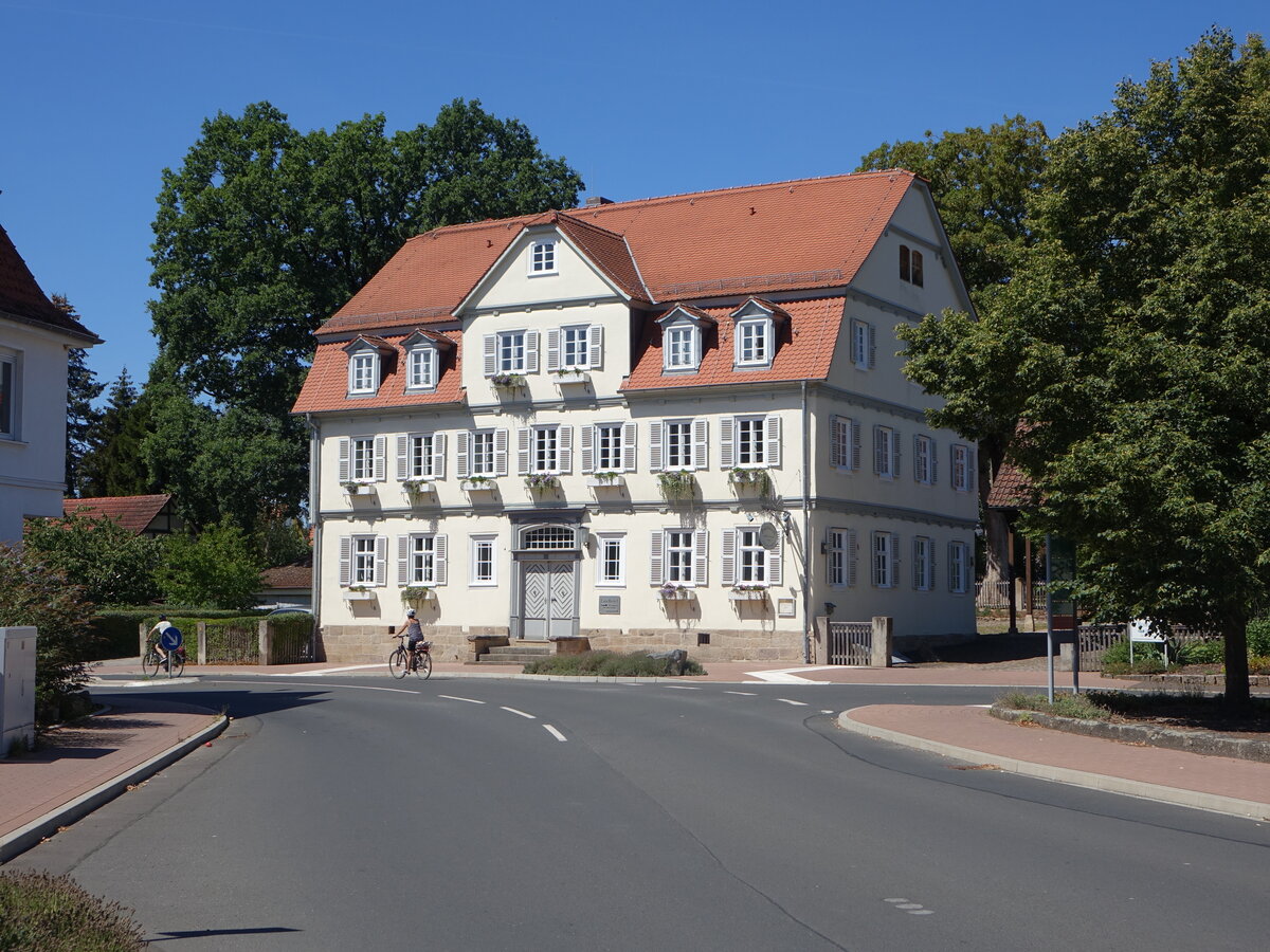 Altmorschen, Hotel zum alten Forsthaus in der Nrnberger Landstrae (07.08.2022)