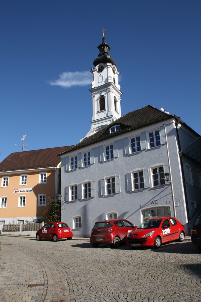 Altomnster, Birgittenkloster und Klosterkirche St. Alto, erbaut ab 1763 durch Johann Michael Fischer (02.11.2014)
