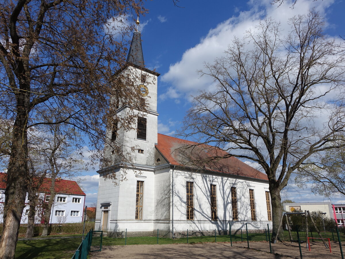Altreetz, evangelische Kirche, Saalkirche von 1828 (08.04.2026)