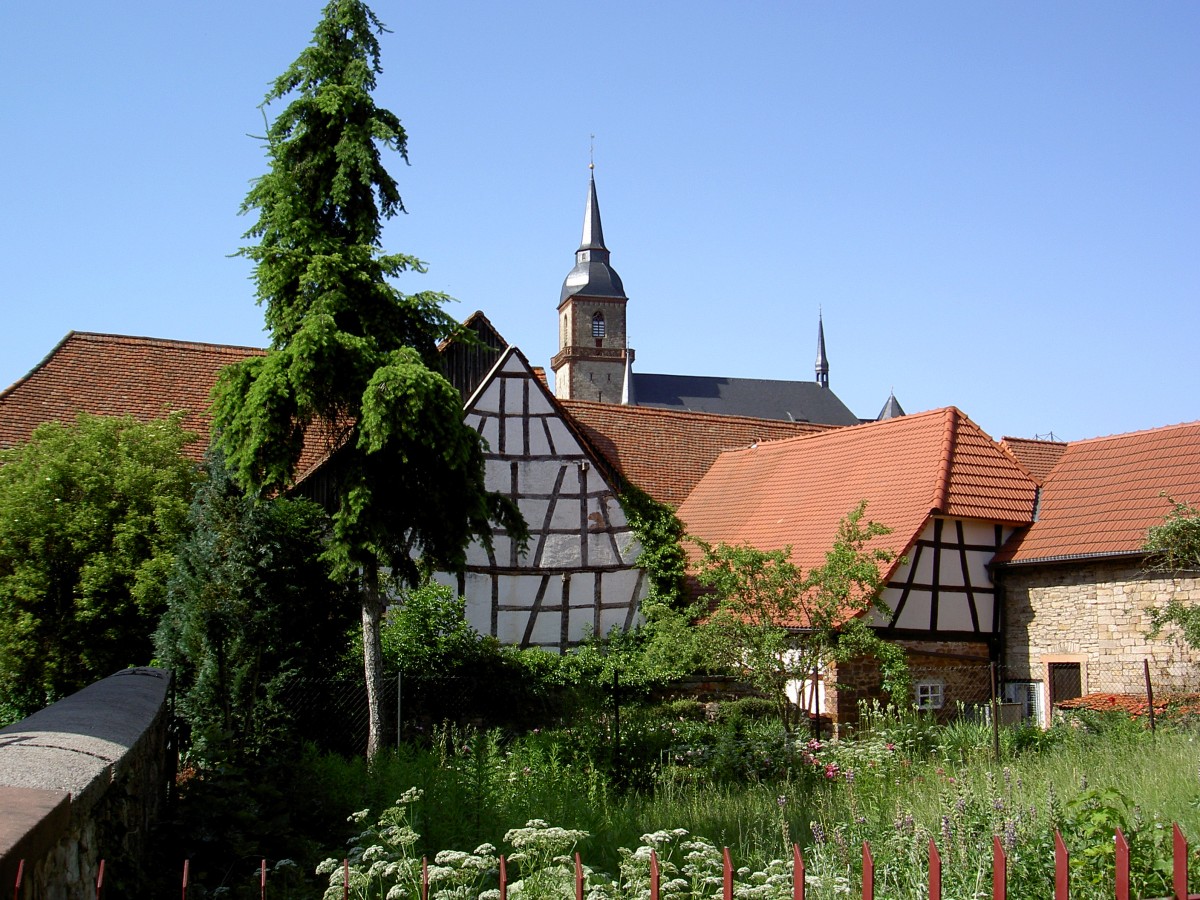 Altstadt von Marnheim mit Ev. Kirche, erbaut von 1739 bis 1749, Donnersbergkreis (08.06.2014)