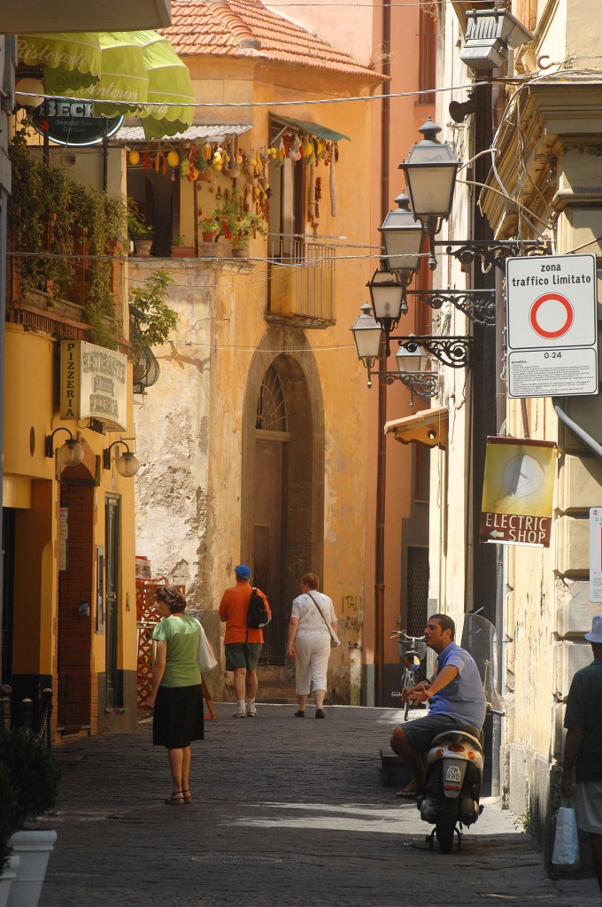 Altstadt von Sorrent - Aufnahmedatum: 14. Juli 2011.