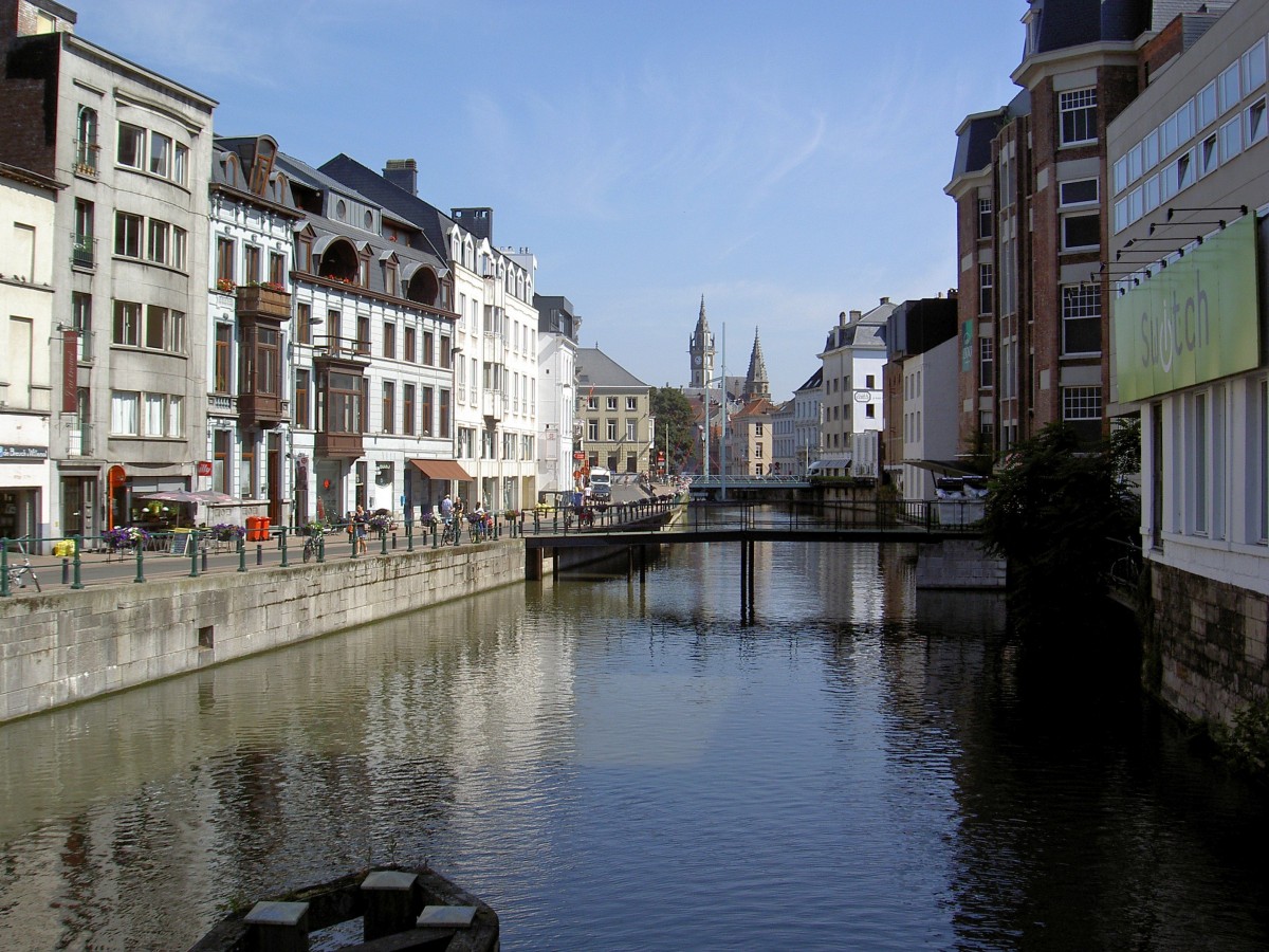 Am Leie Kanal von Gent (03.07.2014)