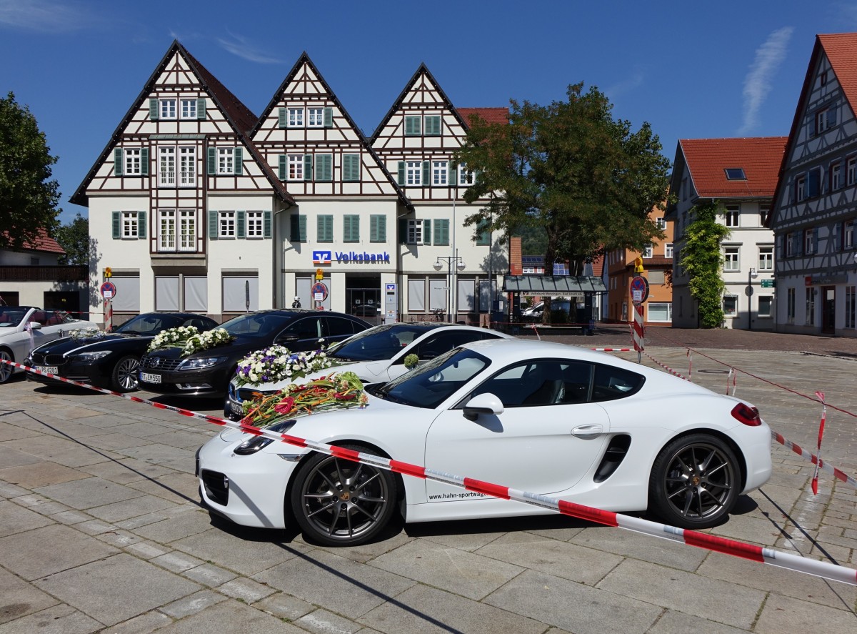 Am Marktplatz von Dettingen an der Erms (30.08.2015)