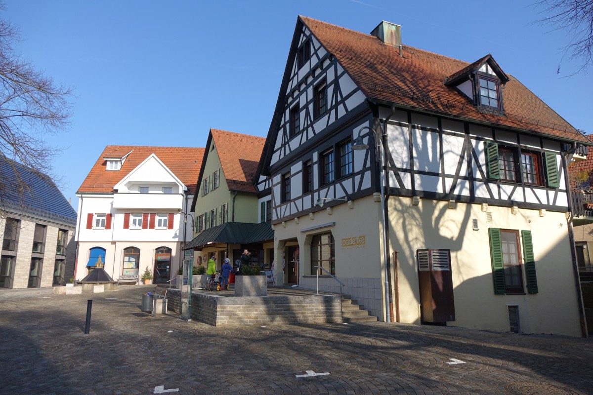 Am Rathausplatz von Kirchentellinsfurt (19.02.2015)