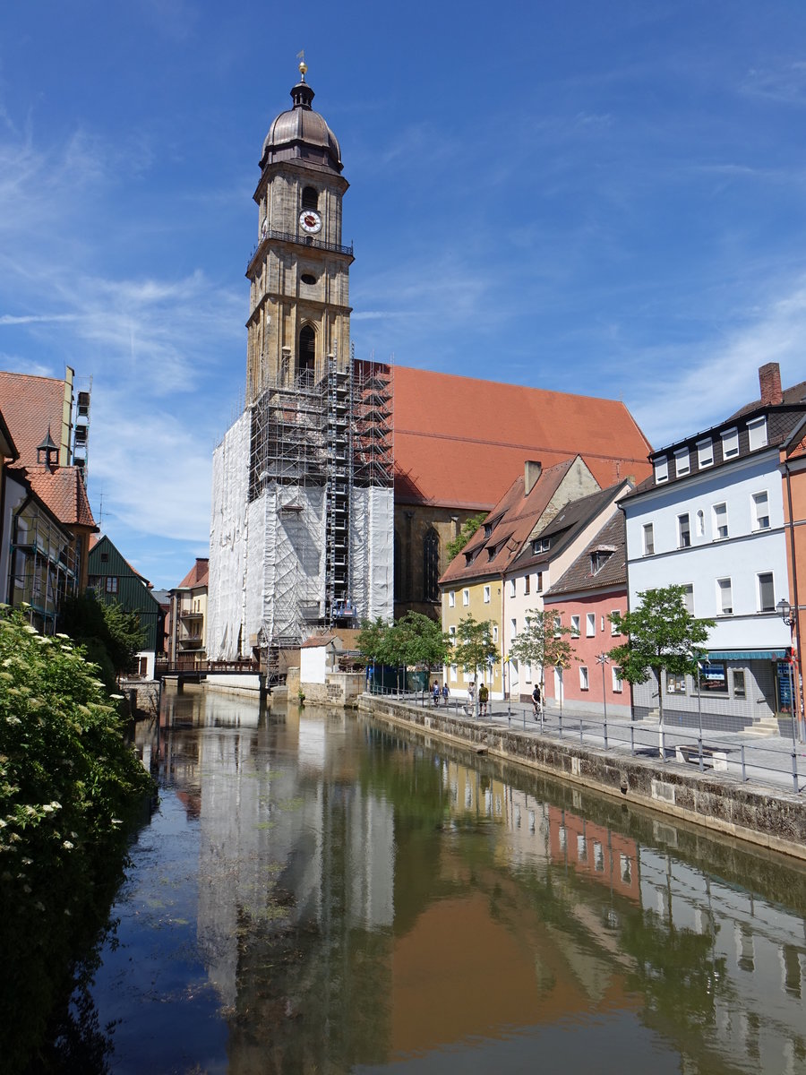 Amberg, Basilika St. Martin, gotisch erbaut bis 1421 (11.06.2017)