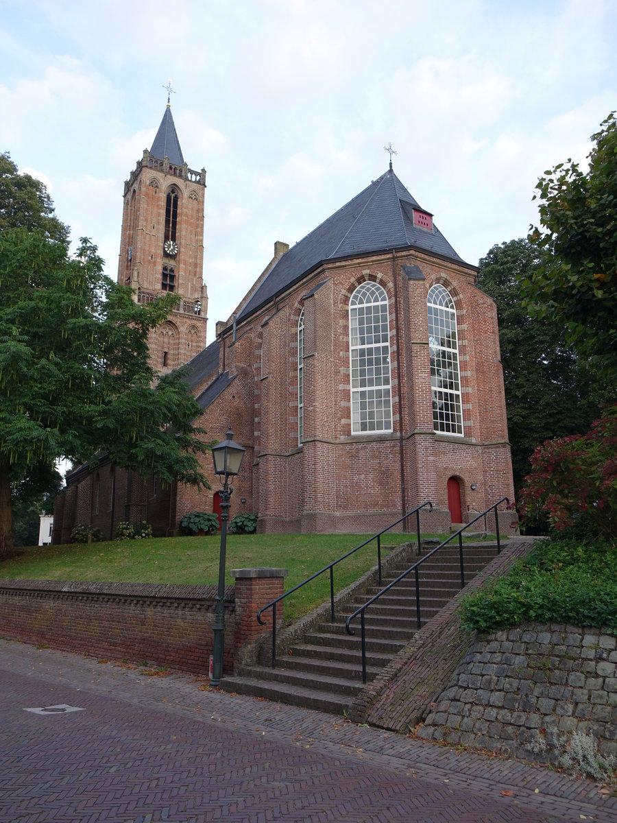 Amerongen, St. Andreas Kirche, erbaut im 15. Jahrhundert, Langschiff von 1661 (20.08.2016)