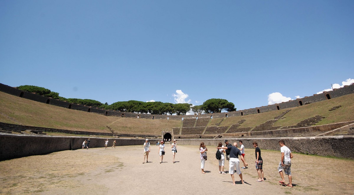 Amfiteatro - Pompeji. Aufnahmedatum: 24. Juli 2011.