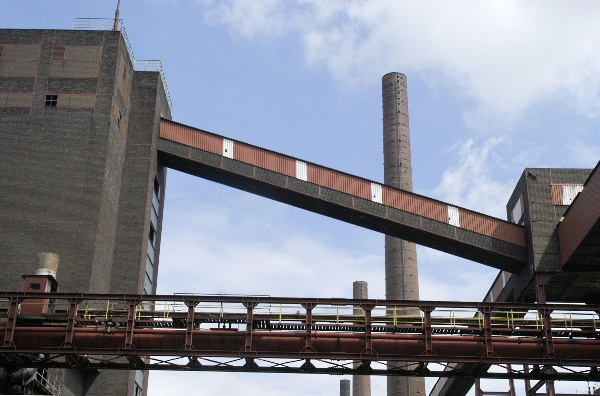 An der Kohlenwsche in Zeche Zollverein - Essen. Aufnahme: Mai 2007.