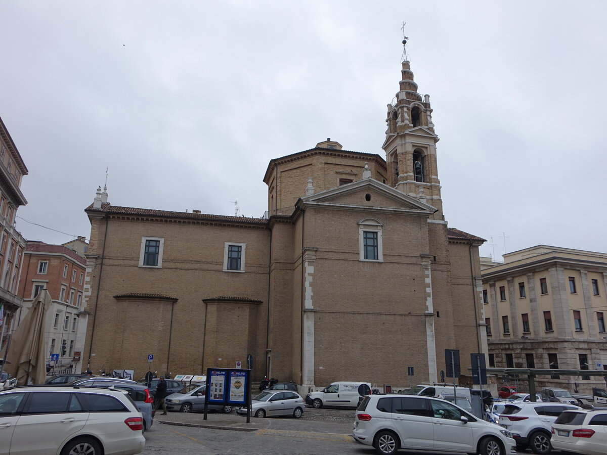 Ancona, Pfarrkirche St. Sacramento, erbaut im 16. Jahrhundert (31.03.2022)