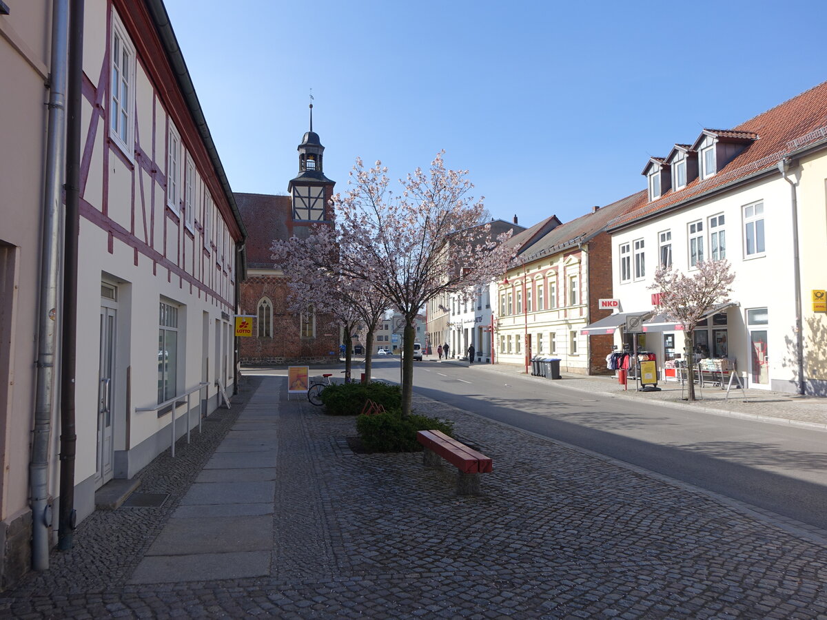 Angerm�nde, H�user und Hl. Geist Kapelle in der Klosterstra�e (09.04.2026)